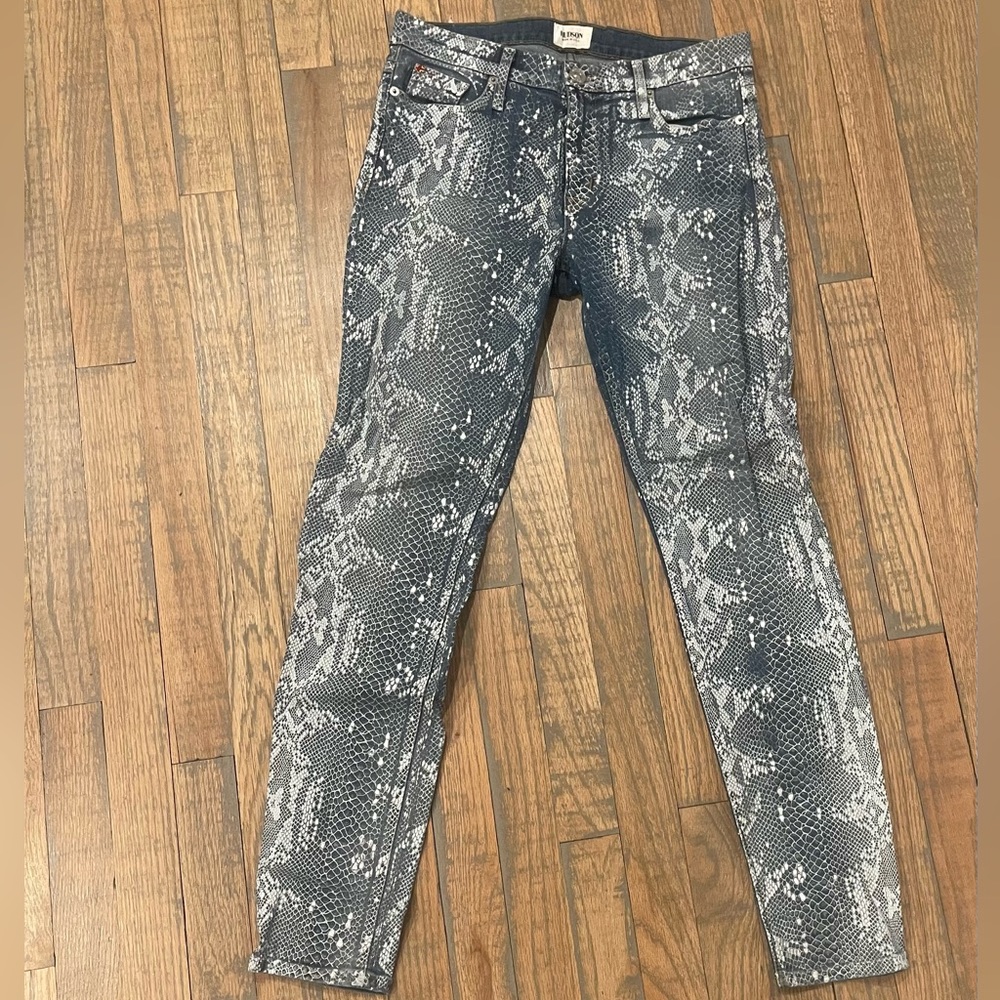 Hudson snakeskin printed jeans in a size 27